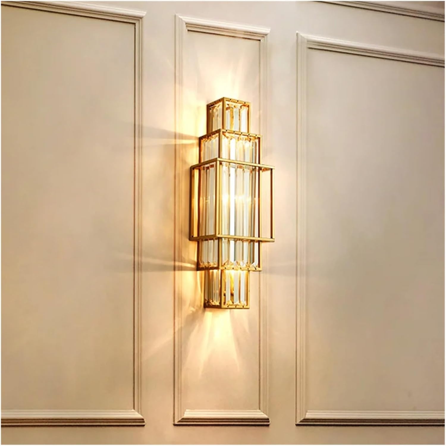 Modern Minimalist Luxury Glass Crystal Wall Lamp